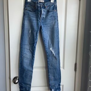 Madewell 9” high rise skinny jeans